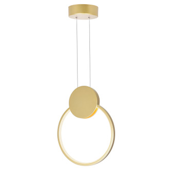 Pulley LED Mini Pendant in Satin Gold (401|1297P10-1-602)