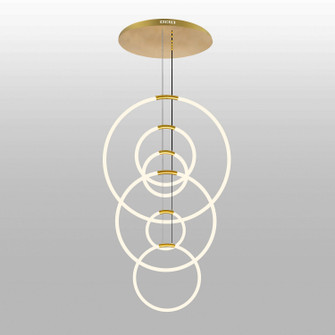 Hoops LED Chandelier in Satin Gold (401|1273P35-6-602-R)