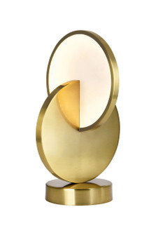 Tranche LED Table Lamp in Brushed Brass (401|1206T10-1-629)