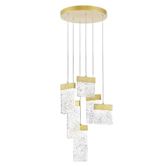 Carolina LED Chandelier in Gold Leaf (401|1090P16-6-620)