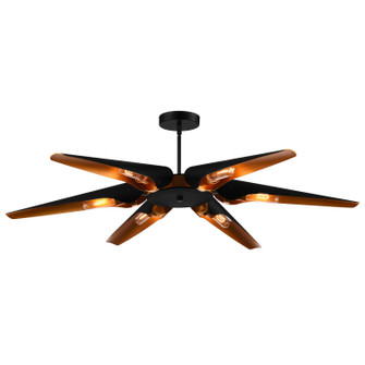 Amar Six Light Chandelier in Matte Black (401|1019P43-6-143)