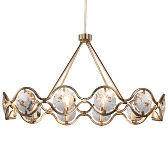 Quincy Ten Light Chandelier in Distressed Twilight (60|QUI-7629-DT)