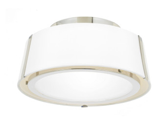 Fulton Two Light Semi Flush Mount in Polished Nickel (60|FUL-903-PN)