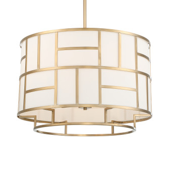 Danielson Six Light Chandelier in Vibrant Gold (60|DAN-406-VG)