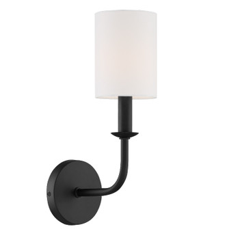 Bailey One Light Wall Sconce in Matte Black (60|BAI-A2101-MK)