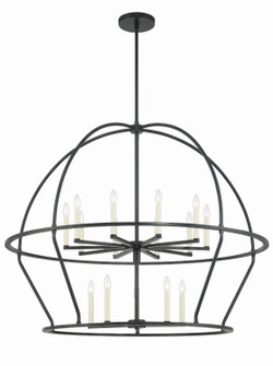 Abbott 15 Light Chandelier in Black (60|ABB-3029-BK)