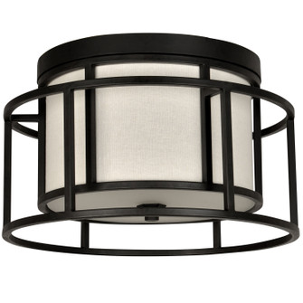 Hulton Two Light Flush Mount in Matte Black (60|9590-MK)