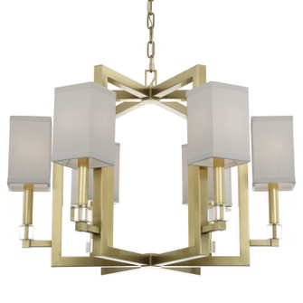 Dixon Six Light Chandelier in Aged Brass (60|8886-AG)