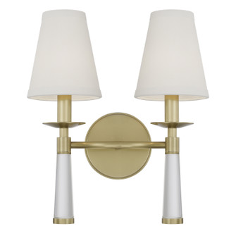 Baxter Two Light Wall Sconce in Aged Brass (60|8862-AG)