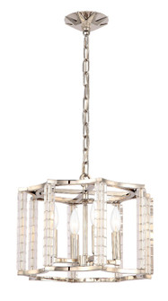 Carson Four Light Chandelier in Polished Nickel (60|8854-PN)