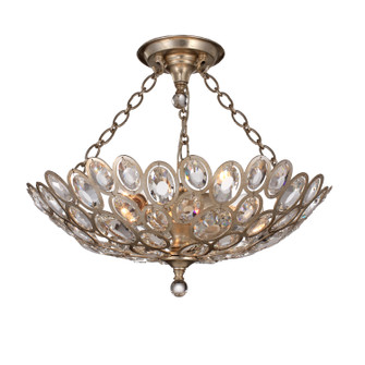 Sterling Three Light Semi Flush Mount in Distressed Twilight (60|7584-DT_CEILING)
