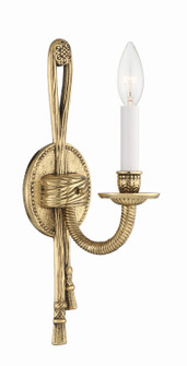 Cast Brass Wall Mount One Light Wall Sconce in Olde Brass (60|651-OB)