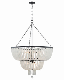 Rylee 12 Light Chandelier in Matte Black (60|612-MK)