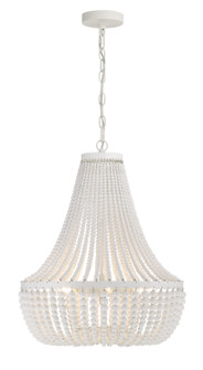 Rylee Six Light Chandelier in Matte White (60|608-MT)