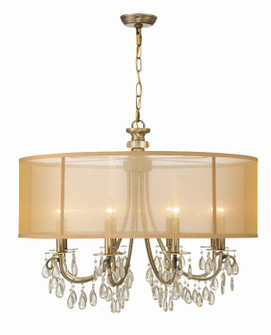 Hampton Eight Light Chandelier in Antique Brass (60|5628-AB)