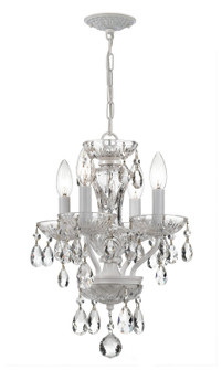 Welton Four Light Mini Chandelier in Wet White (60|5534-WW-CL-MWP)