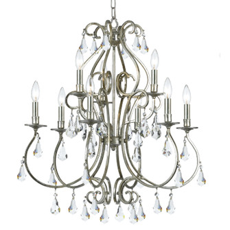 Ashton Nine Light Chandelier in Olde Silver (60|5019-OS-CL-MWP)