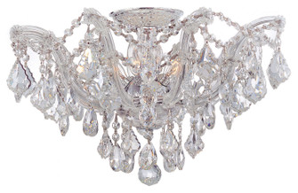 Maria Theresa Five Light Semi Flush Mount in Polished Chrome (60|4437-CH-CL-MWP)