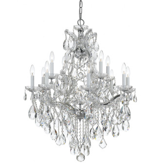 Maria Theresa 13 Light Chandelier in Polished Chrome (60|4413-CH-CL-SAQ)