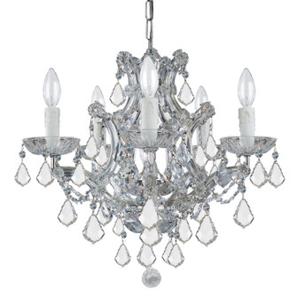 Maria Theresa Six Light Mini Chandelier in Polished Chrome (60|4405-CH-CL-S)