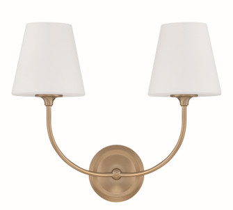 Sylvan Two Light Wall Mount in Vibrant Gold (60|2442-OP-VG)