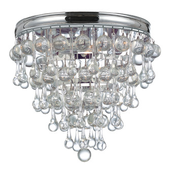 Calypso Three Light Flush Mount in Polished Chrome (60|135-CH)