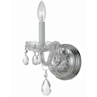 Traditional Crystal One Light Wall Sconce in Polished Chrome (60|1031-CH-CL-MWP)