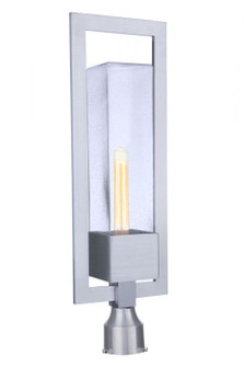 Perimeter One Light Outdoor Post Mount in Satin Aluminum (46|ZA4025-SA)
