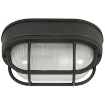 Bulkheads Oval and Round One Light Flushmount in Textured Black (46|Z396-TB)