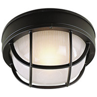 Bulkheads Oval and Round One Light Flush/Wall Mount in Textured Black (46|Z394-TB)