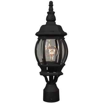 French Style One Light Post Mount in Textured Black (46|Z325-TB)