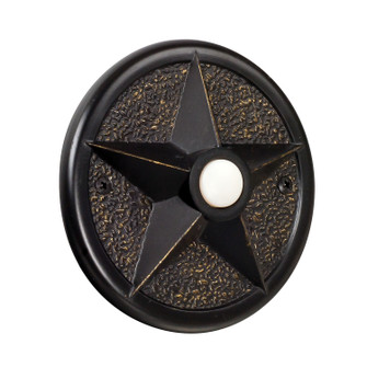 Designer Surface Mount Buttons Surface Mount Star Lighted Push Button in Antique Bronze (46|PB3036-AZ)