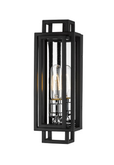 Titania One Light Wall Sconce in Black + Chrome (224|454-1S-BK-CH)