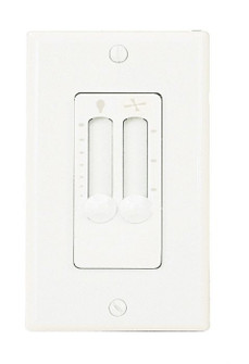 4 Speed Fan/Light Control Wall Control in White (46|CM-7W-LED)