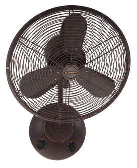 Bellows I Indoor/Outdoor 14'' Wall Fan in Aged Bronze Textured (46|BW116AG3)