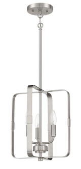 Stowe Three Light Foyer Pendant in Brushed Polished Nickel (46|56033-BNK)