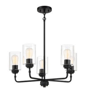 Stowe Five Light Chandelier in Flat Black (46|56025-FB)