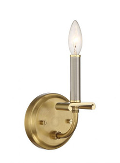 Stanza One Light Wall Sconce in Brushed Polished Nickel/Satin Brass (46|54861-BNKSB)