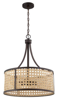 Malaya Six Light Pendant in Aged Bronze Brushed (46|54596-ABZ)