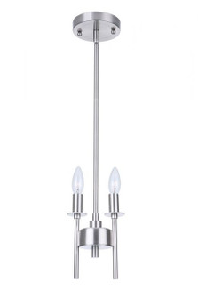 Larrson Two Light Mini Pendant in Brushed Polished Nickel (46|54392-BNK)