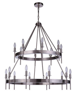 Larrson 18 Light Chandelier in Brushed Polished Nickel (46|54318-BNK)