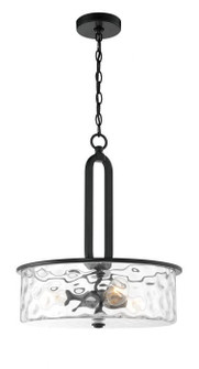 Collins Three Light Pendant in Flat Black (46|54293-FB)