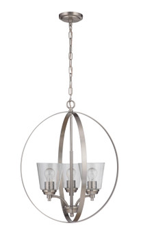 Tyler Three Light Foyer Pendant in Brushed Polished Nickel (46|50233-BNK)