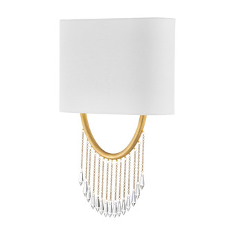 Francesca Two Light Wall Sconce in Vintage Brass (68|439-19-VB)