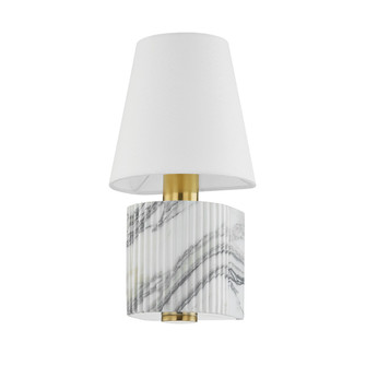 Aden One Light Wall Sconce in Vintage Brass (68|426-16-VB/WM)
