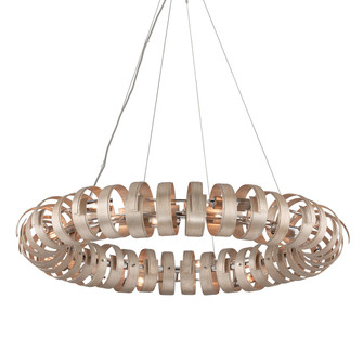 Recoil 14 Light Chandelier in Textured Antique Silver Leaf (68|191-415)