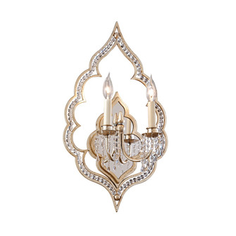 Bijoux Two Light Wall Sconce in Silver Leaf With Antique Mist (68|161-12)
