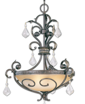 Avalon Three Light Pendant in Bronze w/Gold Highlights (92|92123 BZG CP)