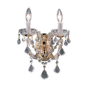 Rialto Traditional Two Light Wall Sconce in Gold Color Plated (92|8342 GP CP)