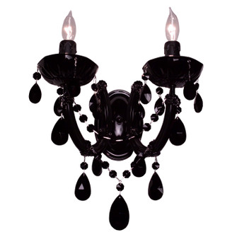 Rialto Traditional Two Light Wall Sconce in Chrome (92|8342 CH CBK)